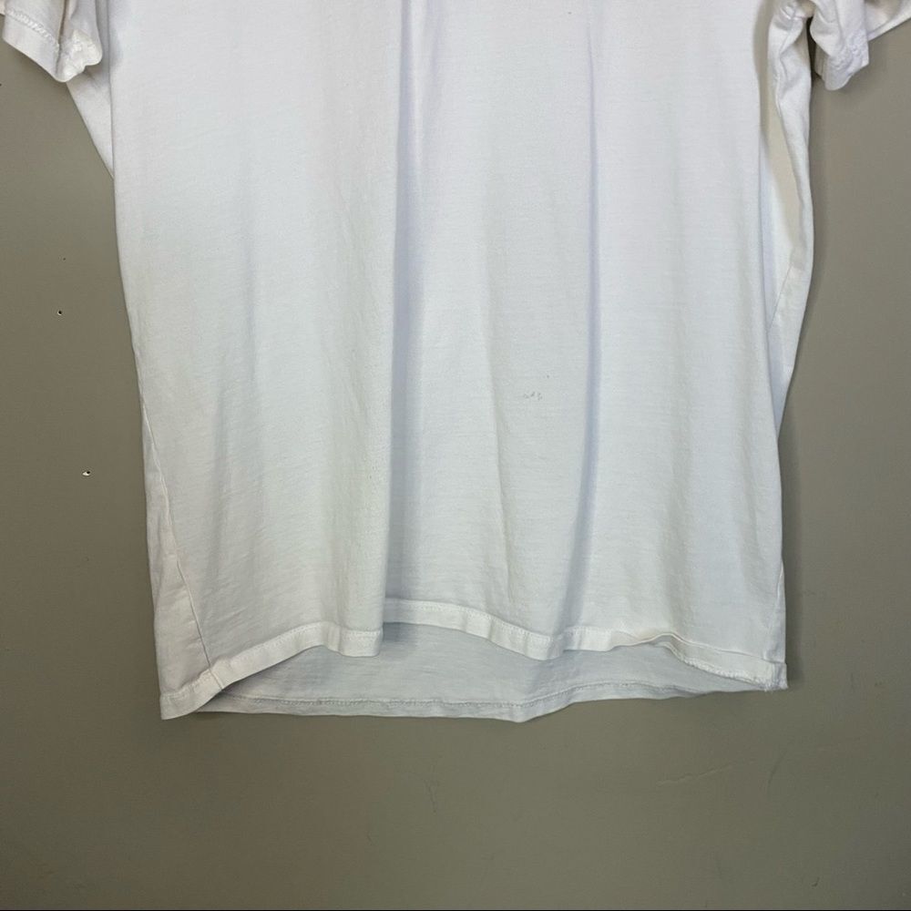 Men's guess black striped white t-Shirt - Picture 4 of 10